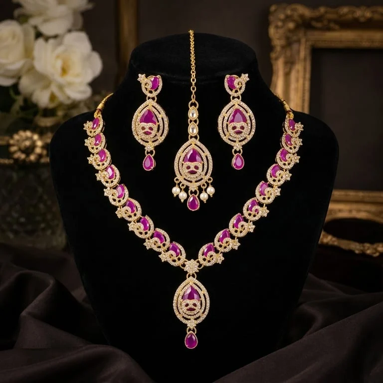 Magenta Majesty Necklace Set Magenta Majesty Necklace Set
