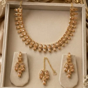 Royal Gold Geometric Crystal Set